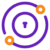 Keyhole With 2 Circles Around It Icon
